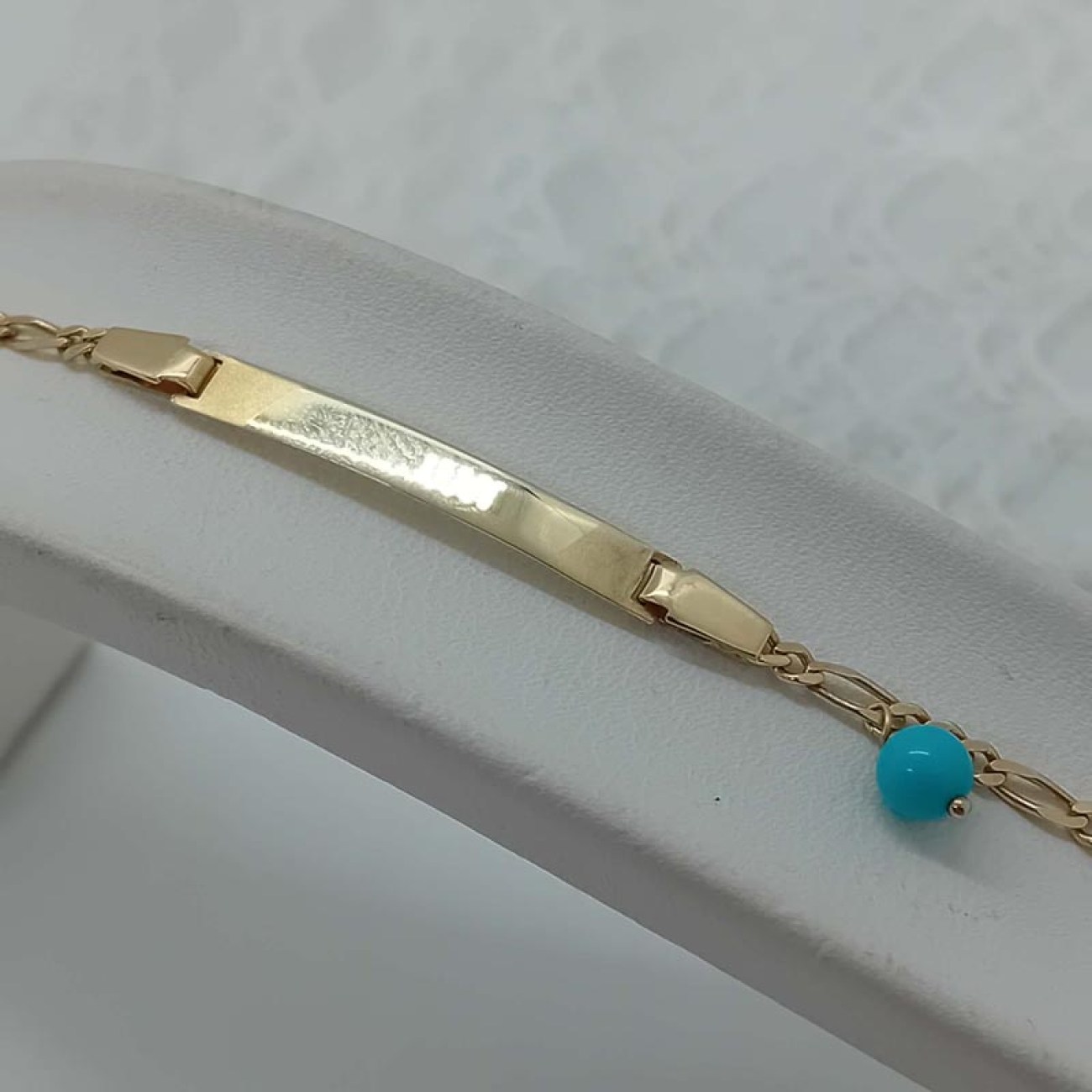 ΤΑΥΤΟΤΗΤΑ χρυσή unisex με τυρκουάζ